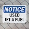 Signmission Used Jet-A Fuel, 14 in W x Rectangle, Plastic OS-2PACK-NS-P-1014-L-18833 - alternate 7
